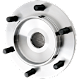 Front, Driver or Passenger Side Wheel Hub, 6 Lugs, without Bearing, 4WD, with Automatic Disconnecting Differential