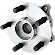 Front, Driver or Passenger Side Wheel Hub, With Bearing, 5 x 3.94 in. Bolt Pattern, 4 Cyl., 1.8L Engine, Front Wheel Drive