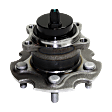 Rear, Driver or Passenger Side Wheel Hub, With Bearing, With Sensor, 5 x 4.46 in. Bolt Pattern, FWD
