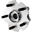 Rear, Driver or Passenger Side Wheel Hub, 5 Lugs, with Bearing, 5 x 4.5 in. Bolt Pattern