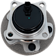Rear, Driver or Passenger Side Wheel Hub, 5 Lugs, With Bearing, With Sensor, FWD