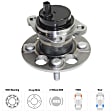 Rear, Driver or Passenger Side Wheel Hub, With Bearing, With Sensor, 4 x 3.94 in. Bolt Pattern