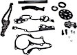 1991 Toyota Pickup - Timing Chain Kit, SOHC, Heavy Duty, 4 Cyl 2.4L