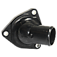 Thermostat Housing - Black, Direct Fit, Sold individually, Includes Seal and Jiggle Pin