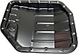 Transmission Pan, Black, Steel