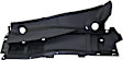 Driver Side Wiper Cowl Grille, Textured Black