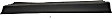 Front, Passenger Side, Lower Door Molding and Beltlines, Textured Black