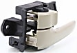 Front or Rear, Driver Side Interior Door Handle, Beige, With Door Lock Button