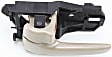 Front or Rear, Driver Side Interior Door Handle, Beige, With Door Lock Button