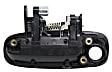 Front, Passenger Side Textured Black Exterior Door Handle, With Key Hole