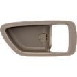 Front or Rear, Passenger Side, Interior, Door Handle Trim, Beige