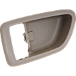 Front or Rear, Driver Side, Interior, Door Handle Trim, Beige