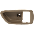 Front or Rear, Passenger Side, Interior, Door Handle Trim, Brown