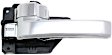 Front or Rear, Driver Side Interior Door Handle, Chrome, With Door Lock Button