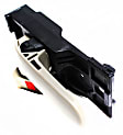 Front, Passenger Side Beige Interior Door Handle, With door lock button