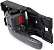 Front, Driver Side Dark Gray Interior Door Handle