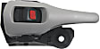 Front Or Rear, Driver Side Gray lever Interior Door Handle, With Door Lock Button