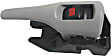 Front Or Rear, Driver Side Gray lever Interior Door Handle, With Door Lock Button