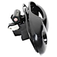 Front, Passenger Side Smooth Black Exterior Door Handle, With Key Hole
