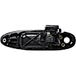 Front, Passenger Side Smooth Black Exterior Door Handle, With Key Hole