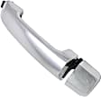 Front, Passenger Side or Rear, Driver or Passenger Side Chrome Exterior Door Handle, Without Key Hole