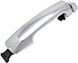 Front, Passenger Side or Rear, Driver or Passenger Side Chrome Exterior Door Handle, Without Key Hole