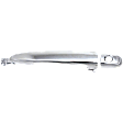 Front, Driver Side Exterior Door Handle, Chrome, With Key Hole, Without Push Button Start
