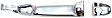 Front, Driver Side Exterior Door Handle, Chrome, With Key Hole, Without Push Button Start