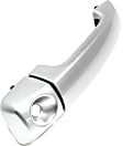 Front, Driver Side Exterior Door Handle, Silver, With Key Hole, With Cover