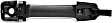 Front, Driver Side Exterior Door Handle, Silver, With Key Hole, With Cover