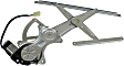 Front, Passenger Side Power Window Regulator, With Motor