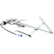 Front, Passenger Side Power Window Regulator, With Motor