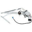 Front, Passenger Side Power Window Regulator, With Motor