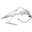 Front, Driver Side Power Window Regulator, With Motor