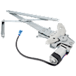 Front, Driver Side Power Window Regulator, With Motor