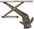 Front, Driver Side Manual Window Regulator, Without Motor