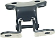 Front, Driver Side, Lower Door Hinge, Black