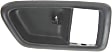 Front or Rear, Passenger Side, Interior, Door Handle Trim, Black
