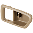 Front or Rear, Driver Side, Interior, Door Handle Trim, Beige