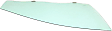 Front, Passenger Side Door Glass, Green Tint, 4-Door, Hatchback, Replaces NAGS No. FD22244 GTYN