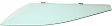 Front, Driver Side Door Glass, Green Tint, Replaces NAGS No. FD25312 GTYN