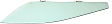 Front, Driver Side Door Glass, Green Tint, Replaces NAGS No. FD26497 GTYN