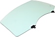 Front, Driver Side Door Glass, Green Tint, Replaces NAGS No. FD24561 GTYN