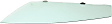 2014 Toyota Prius - Front, Driver Side Door Glass, Green Tint, FD24401 GTYN