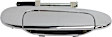 Rear, Passenger Side Exterior Door Handle, Chrome, Without Key Hole, Base Model