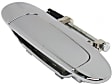 Rear, Passenger Side Exterior Door Handle, Chrome, Without Key Hole, Base Model