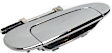 Rear, Passenger Side Exterior Door Handle, Chrome, Without Key Hole, Base Model