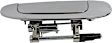 Rear, Passenger Side Exterior Door Handle, Chrome, Without Key Hole, Base Model