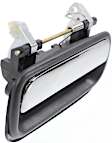 Rear, Passenger Side Exterior Door Handle, Black Bezel With Chrome Lever, Without Key Hole, SR5 Model