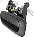 Rear, Driver Side Textured Black Exterior Door Handle, Without Key Hole
